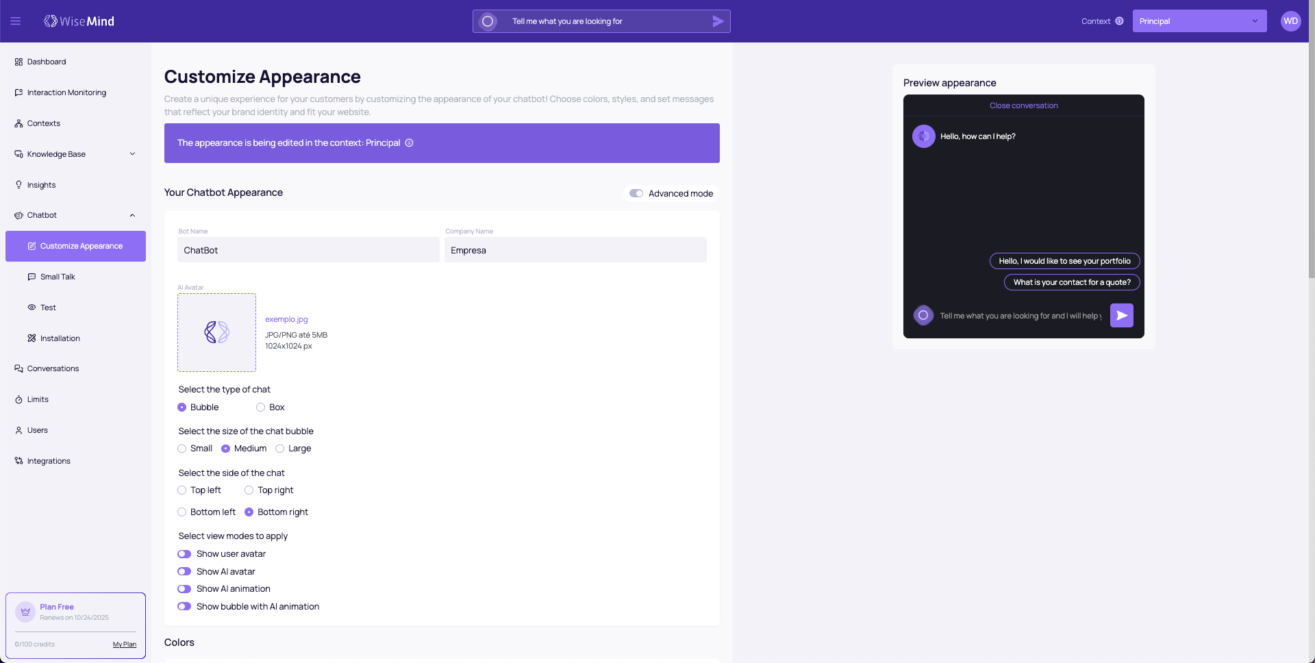 Customize Appearance