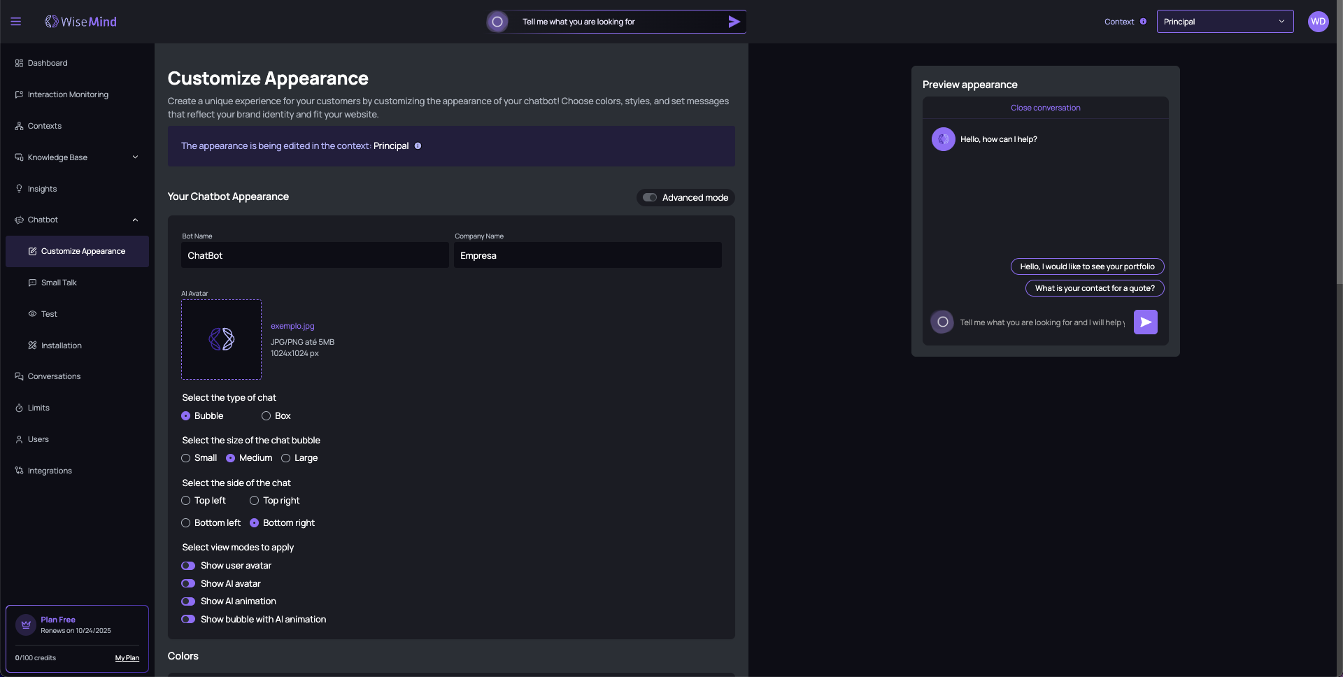 Customize Appearance