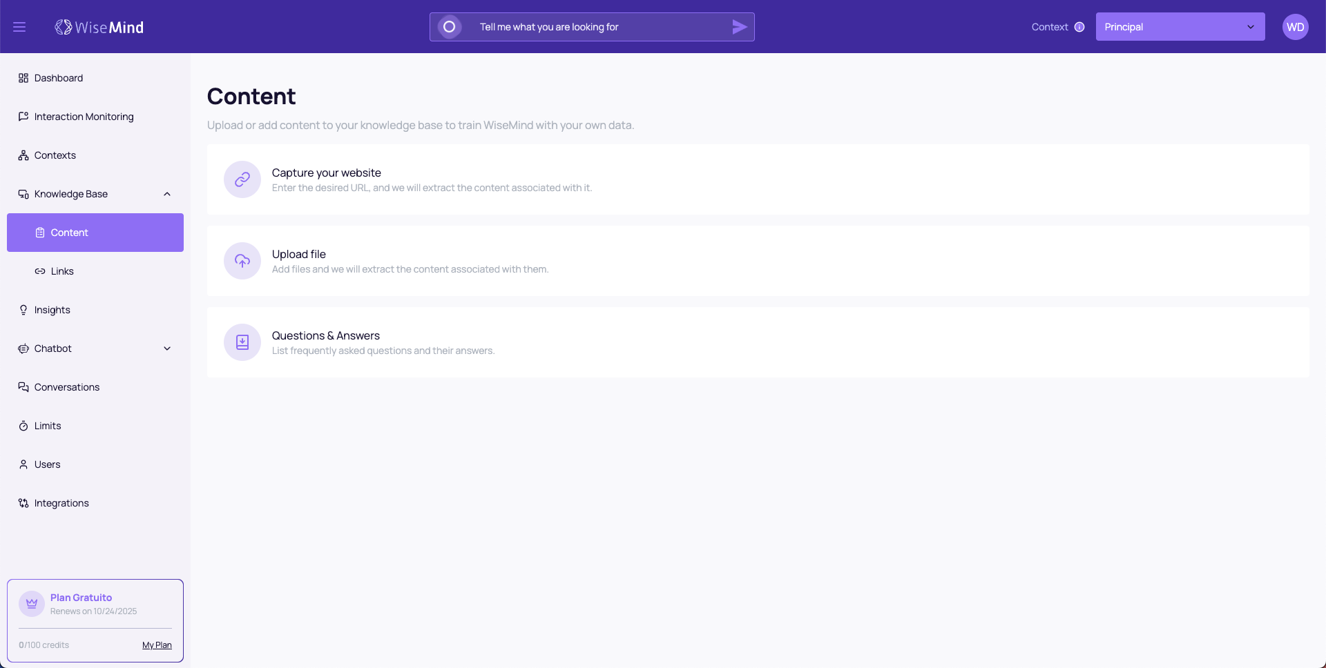 Knowledge Base Overview