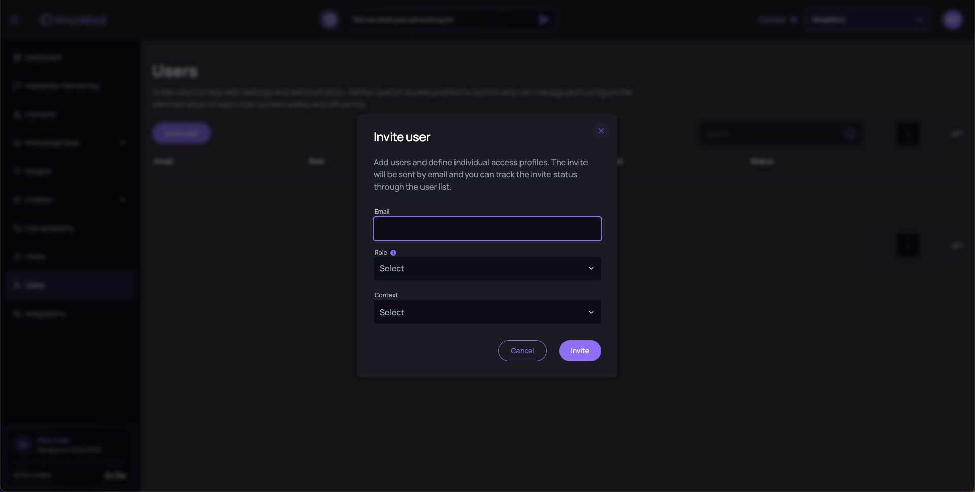 Invite Users
