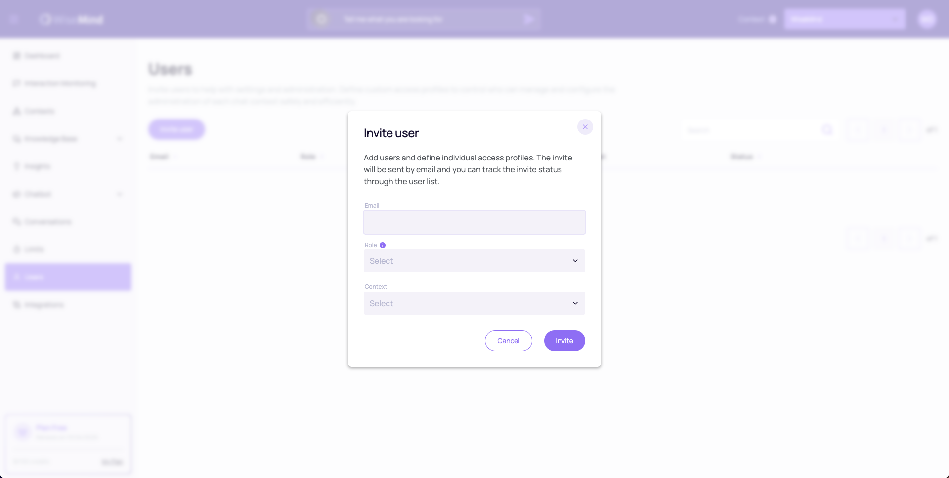 Invite Users