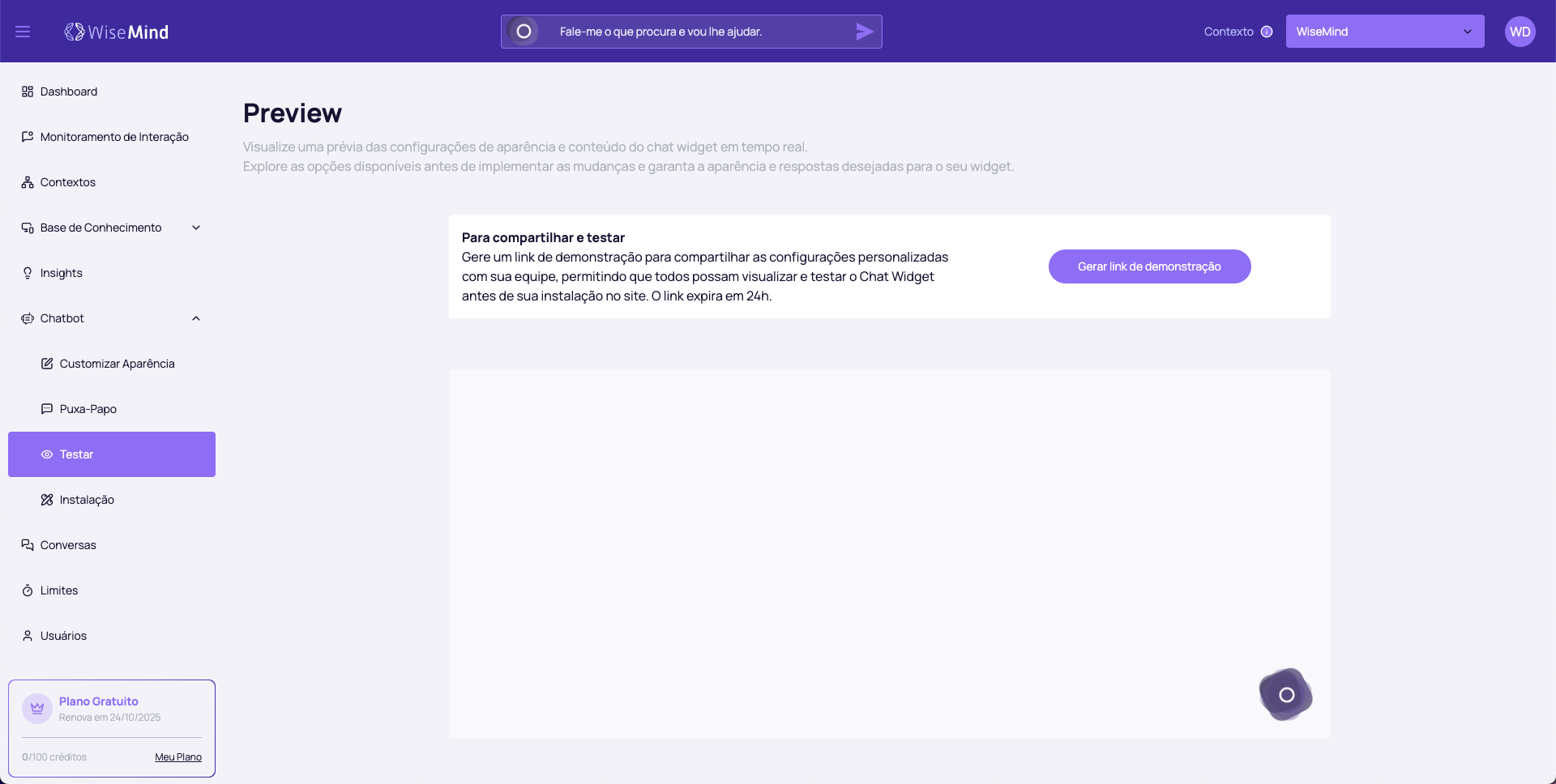 Chatbot Teste