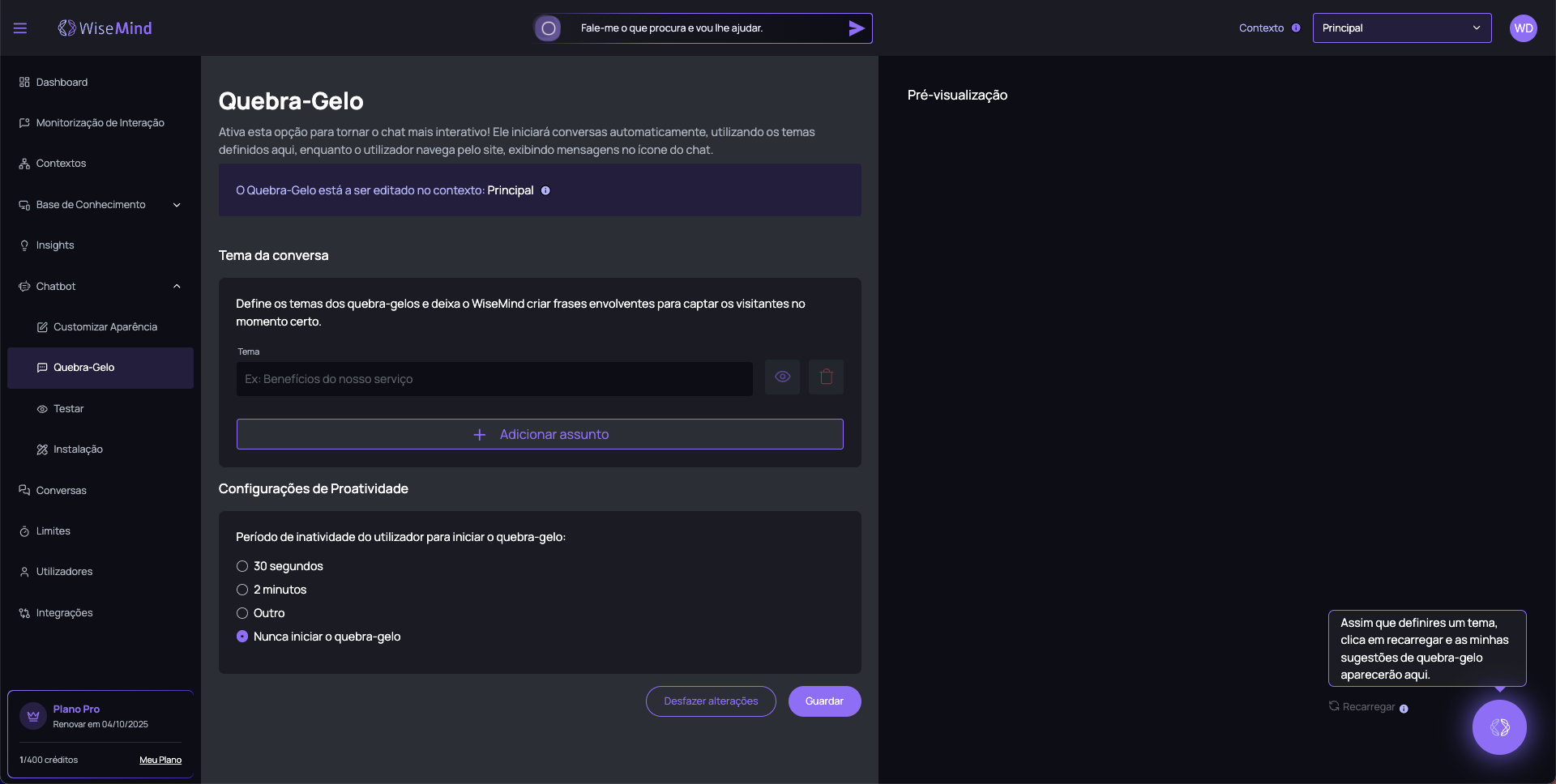Quebra-Gelo Overview