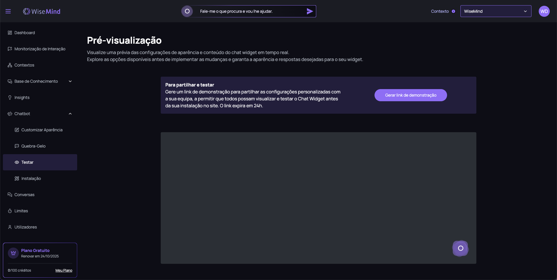 Chatbot Teste
