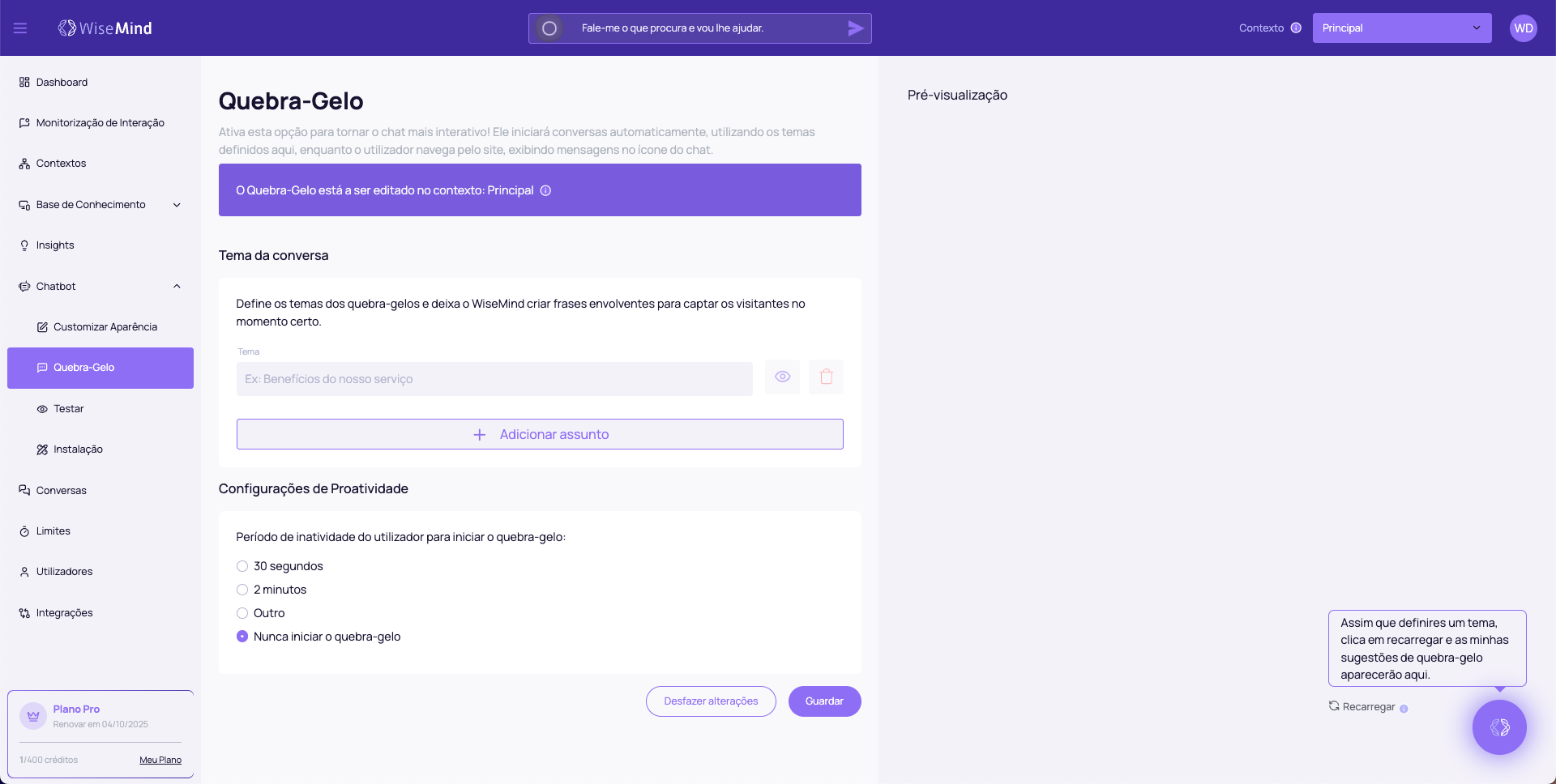 Quebra-Gelo Overview