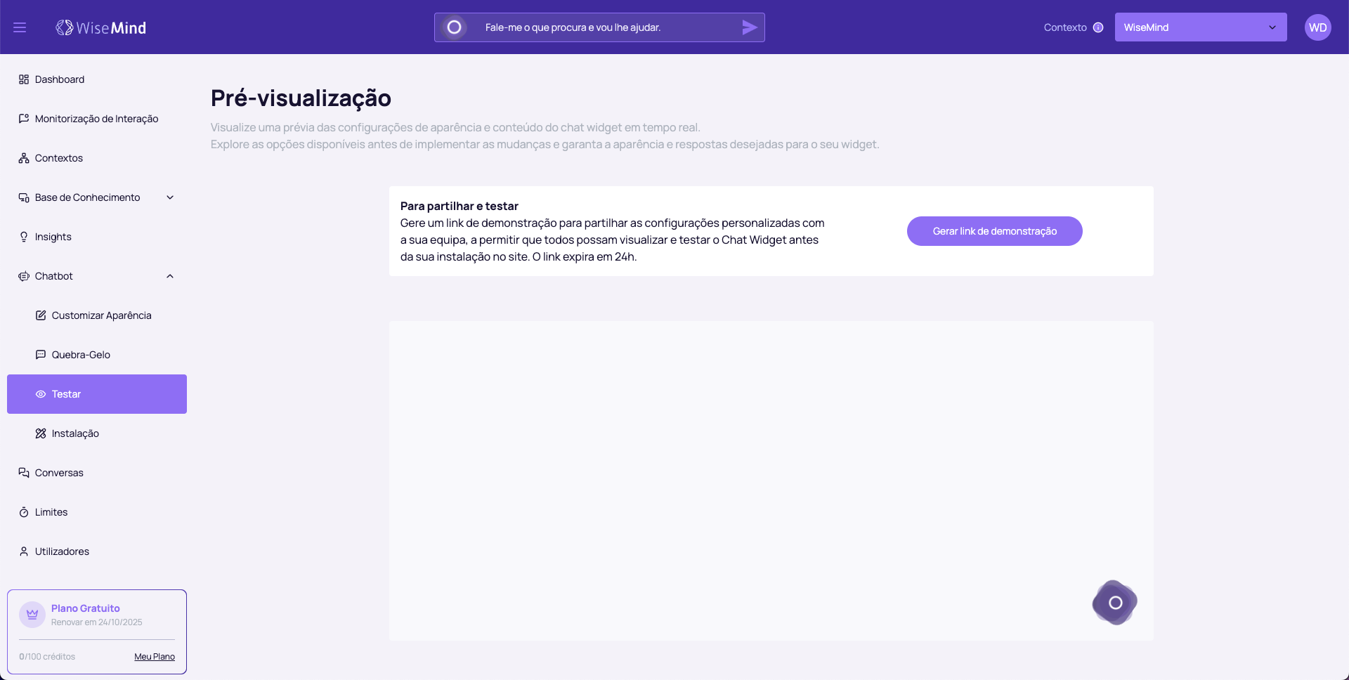 Chatbot Teste