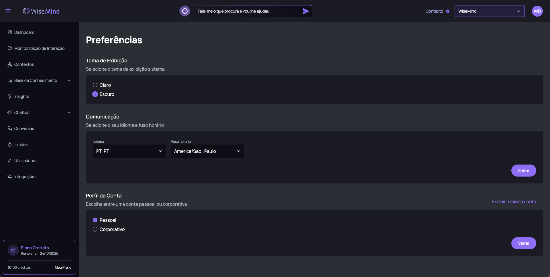 Preferences Overview